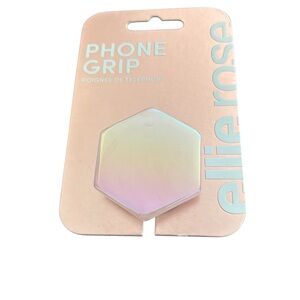 Ellie Rose Quartz Holographic Phone Grip and Stand Collapsible Stick On NWT